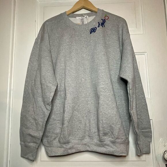 NWTs Project Social T Big Apple Embroidered Sweatshirt - Picture 4 of 12